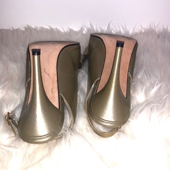 STUART WEITZMAN Bow Peep Toe Heel Size 8.5 - Picture 6 of 7